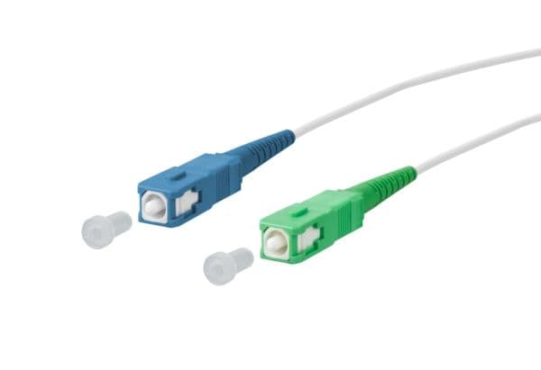 METZ CONNECT OpDAT patchkabel, SC-S/SC-S APC OS2, 1 m