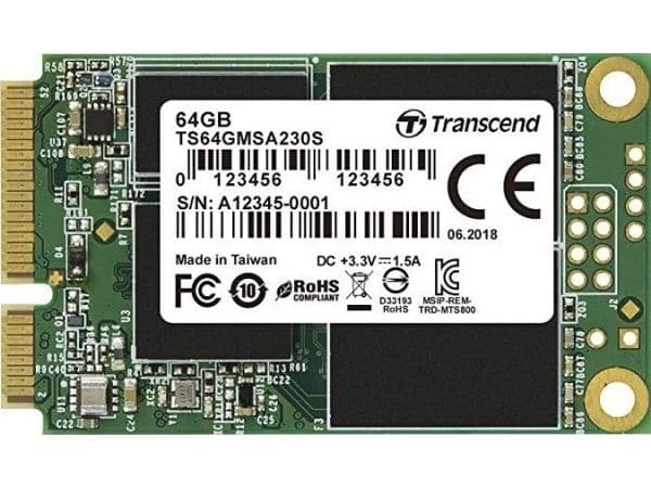 Transcend 230S - SSD - 64 GB - intern - mSATA - SATA 6Gb/s