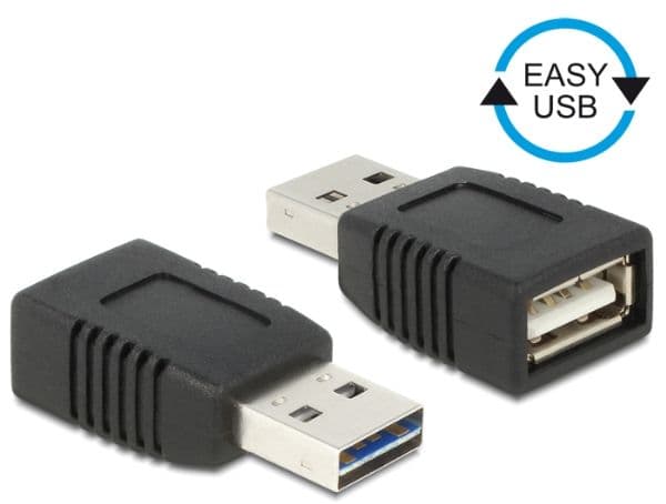 Delock - USB-sovitin - USB (hun) til USB (han) - lajittelu