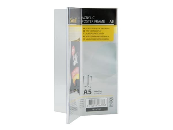 Securit® Y-formet A5 display ramme i akryl