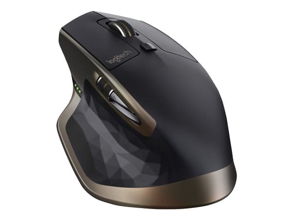 Logitech MX Master Wireless Mouse, Oikeakätinen, Laser, RF Wireless + Bluetooth, 1000 DPI, Musta, Pronssi