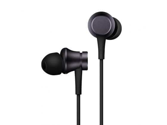 Xiaomi MI Basic - Ørepropper med mikrofon - i øret - kablet - 3,5 mm jakk - svart