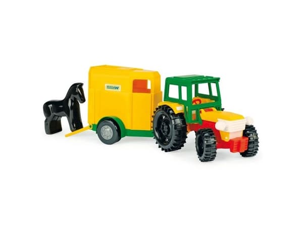 Wader traktor med hästtransport