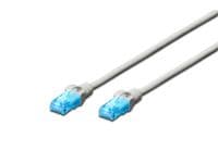 DIGITUS Ecoline - Patchkabel - RJ-45 (han) til RJ-45 (han) - 10 m - UTP - CAT 5e - booted - grå