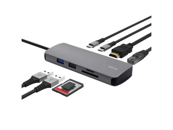 Trust Dalyx - Dockningsstation - USB-C 3.2 - HDMI - 10Mb LAN