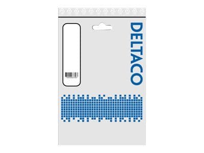 DELTACO - USB-kabel - USB (hane) till mikro-USB typ B (hane) - 2 m - 90° anslutning - grå