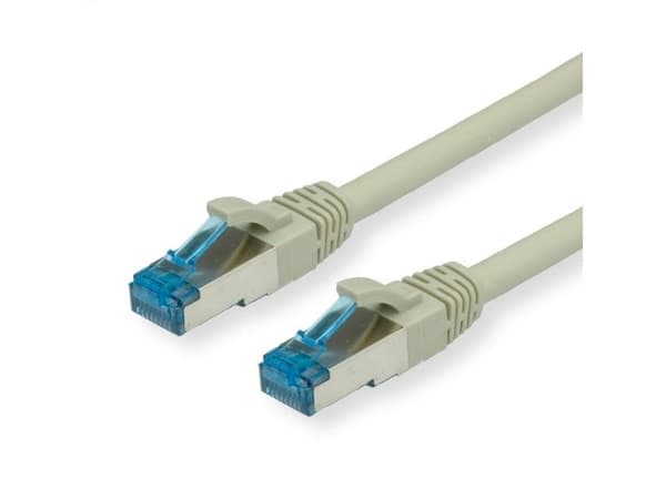 VALUE S/FTP Patch Cord Cat.6a, grey 10 m, Harmaa