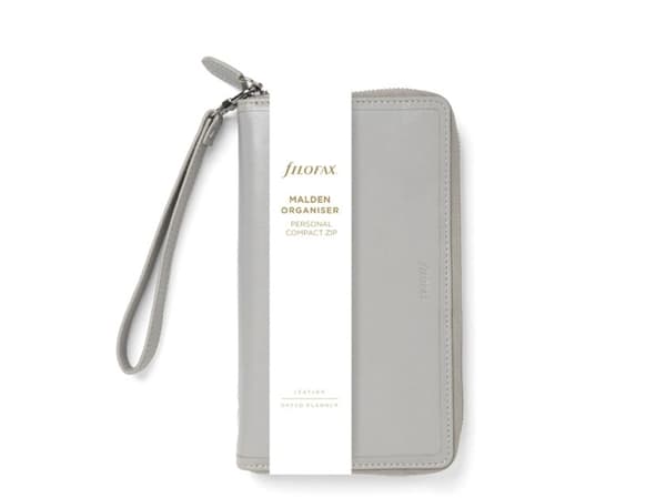 Filofax Malden Systemkalender Personal Compact Zip Stone