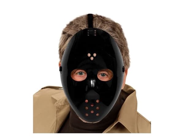 Sort hockey maske