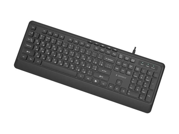 Gembird Slim Multimedia -näppäimistö USB-A+C 8716309136822 KB-MCH-05