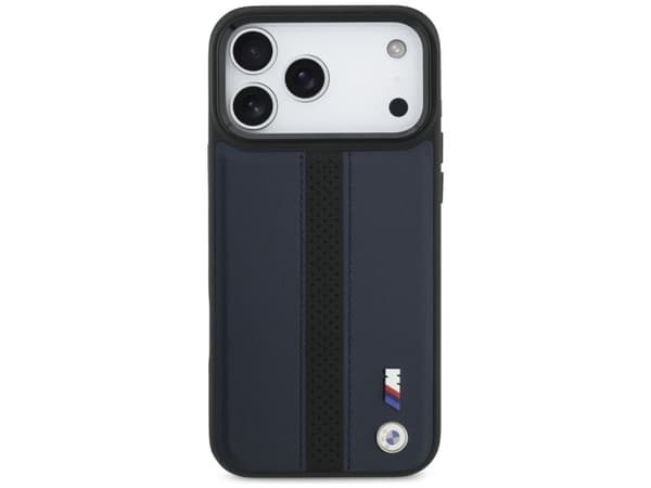 BMW M perforert stripe-logo MagSafe-telefondeksel til iPhone 17 Pro Max - navyblå