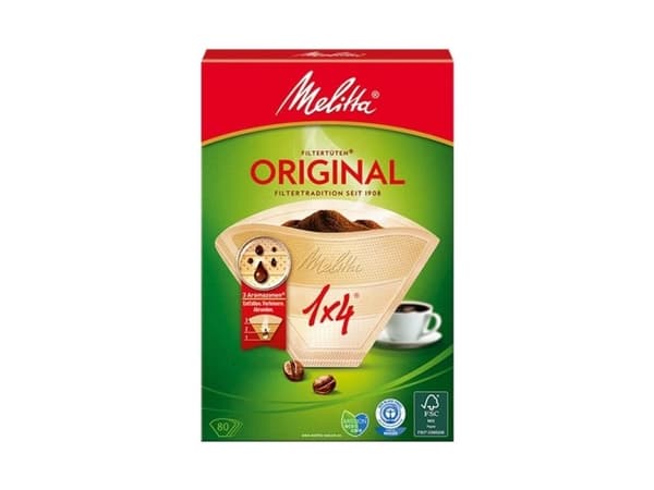 Melitta Kahvinsuodatin 1x4 - 80 kpl.