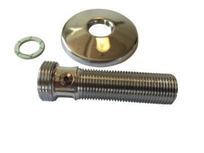 Tilgangsstykke med afspærring - 85 mm ( incl. pakning ). Til brus.