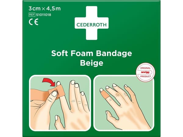 Cederroth Soft Foam-binda beige 3x450 cm