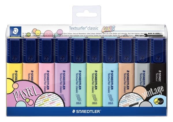 Textsurfer classic  10/ass. etui - (5 stk.)