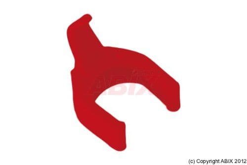 PatchSee PatchClip RO/PC - Kaapelipidikkeet - punainen (50 kappaleen pakkaus)