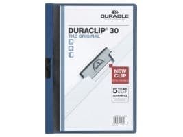 Universalmappe durable duraclip, 30 ark, sininen, a4
