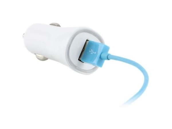 Techly USB - Auto 5V/1A, Automatisk, Cigarr tändare, 5 V, 1 A, Vit