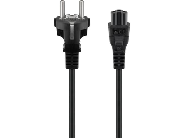 Goobay nätkabel Schuko 2 m svart 70765