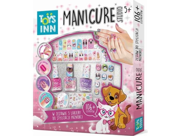 Stnux manicure studio sett med 3 lakk - dyr