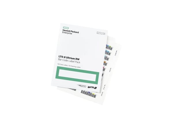 HPE LTO-8 Ultrium RW Bar Code Label Pack - Streckkodsetiketter
