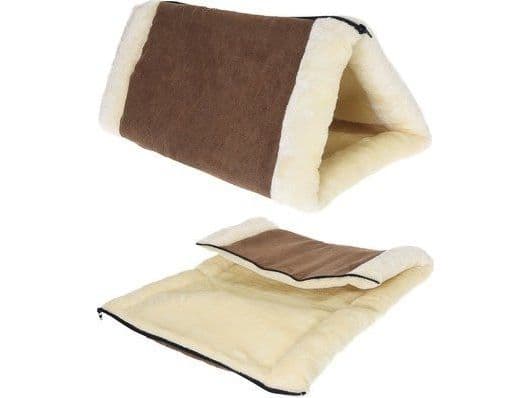 Hundehus krem-/brun