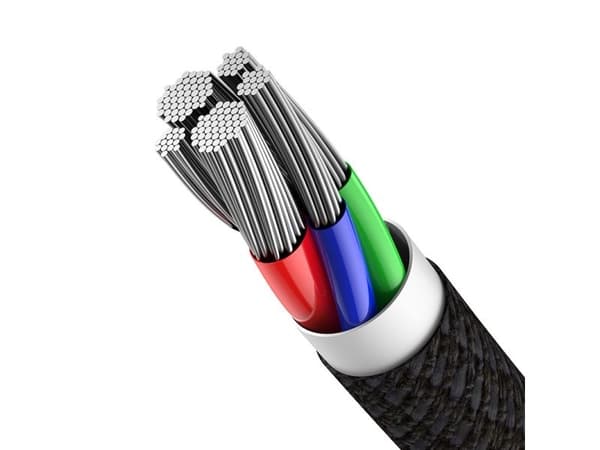 Baseus CATLGD-A01, 2 m, Lightning, USB C, Hankjønn, Hankjønn, Sort