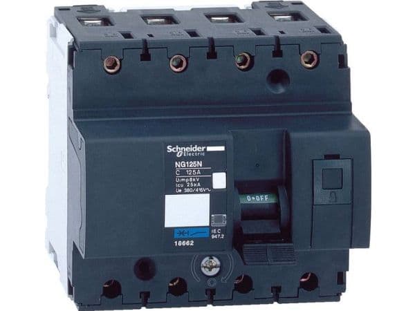 Maximalbrytare NG125N C 80A 4P