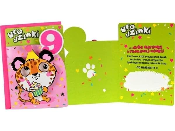 B6 carnet DK-802 bursdag 9 pantere