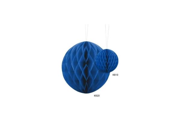 Marinblå pappersväv-kula, 20 cm