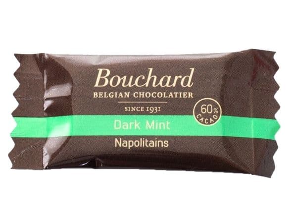Chokolade Bouchard Dark Mint - 5g flowpakket (1kg)