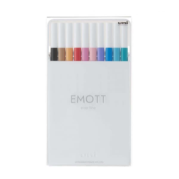 Emott fineliner 10 st, mix – set nr. 2