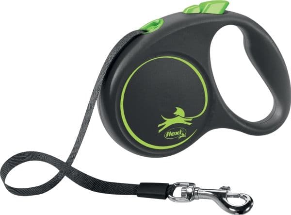 flexi Black Design S bånd 5 m, 15 kg, grøn