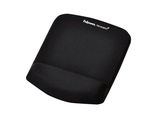 Fellowes PlushTouch - Musmatta med handledsstöd - svart