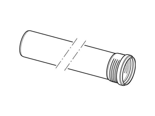 90 x 250 mm Rør med 1 muffe Silent PP Geberit