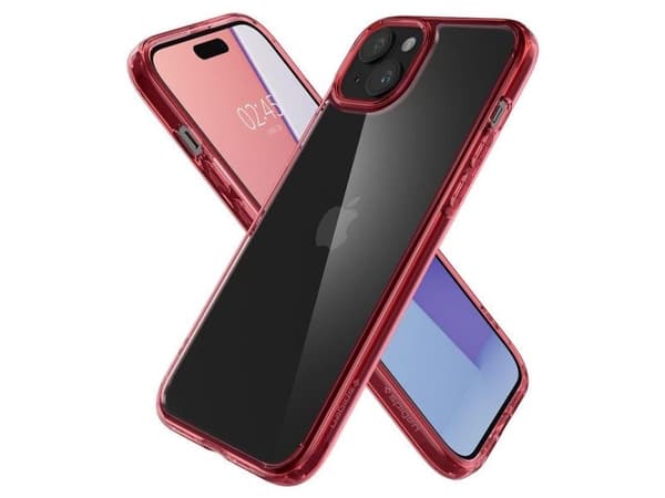 Spigen Ultra Hybrid-deksel til iPhone 15 Plus - rød