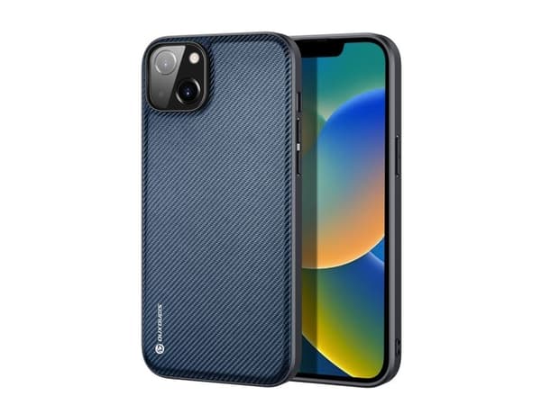 Dux Ducis Fino mobilskal iPhone 14 Plus - blå nylon