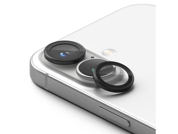 Ringke CAMERA FRAME PROTECTOR 2-PACK IPHONE 16 / 16 PLUS musta