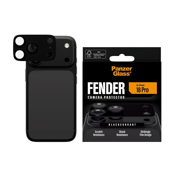 PanzerGlass Fender Camera Lens Protector Blackcurrant iPhone 18 Pro