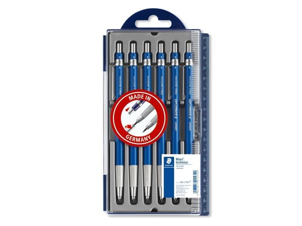 STAEDTLER stiftpenna Mars technico 780 C blå 6-pack (780 C PR5)