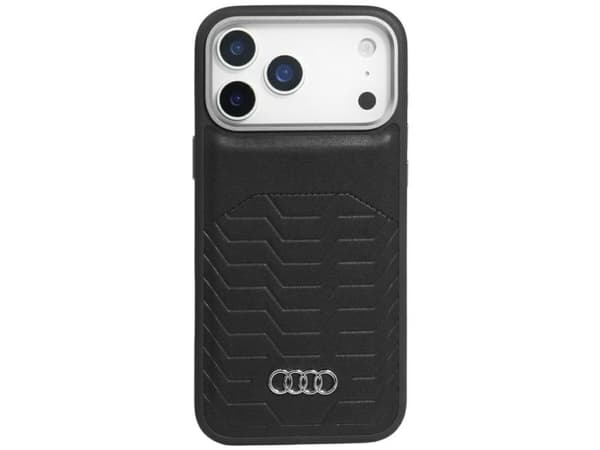 Audi GT Synthetic Leather MagSafe Case for iPhone 17 Pro Max - Black