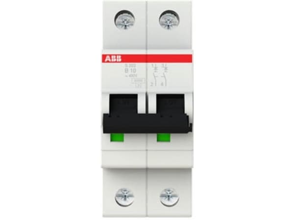 Automatsäkring S202 B 10A 2P 6kA