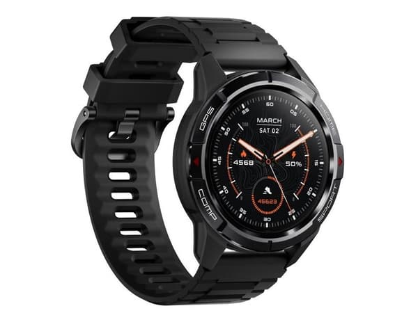 Mibro Smartwatch GS Active 1.3 cala 400 mAh musta