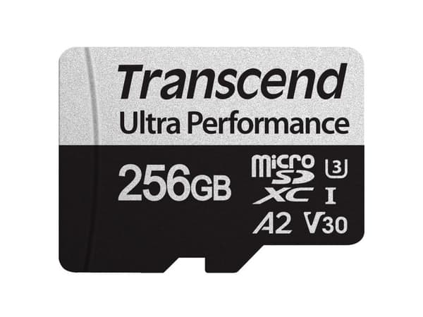 Transcend 340S - Flashminnekort - 256 GB - A2 / Video Class V30 / UHS-I U3 / Class10 - microSDXC