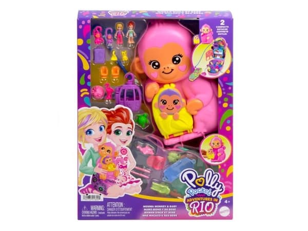 Mattel Polly Pocket Monkey Lekesett