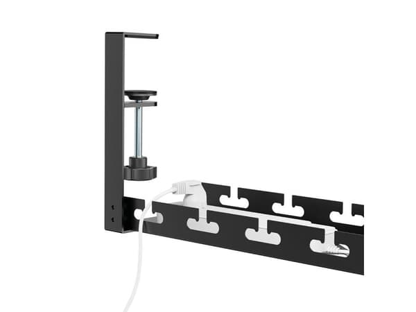 LogiLink KAB0094, Kabelskilleskuff, Bord, Stål, Sort