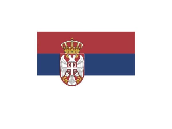 Flag Serbien, 90 x 150 cm