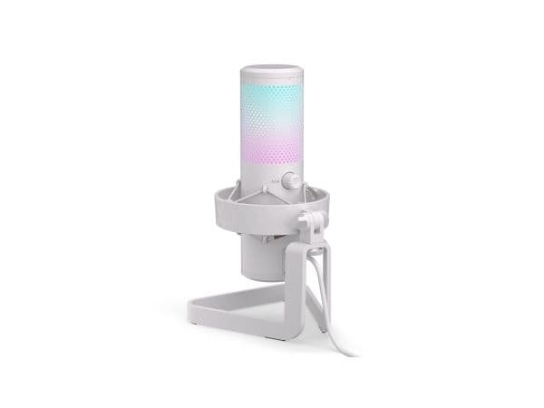 ENDORFY AXIS streaming-mikrofon (vit, USB-C, RGB, 3,5 mm jack)