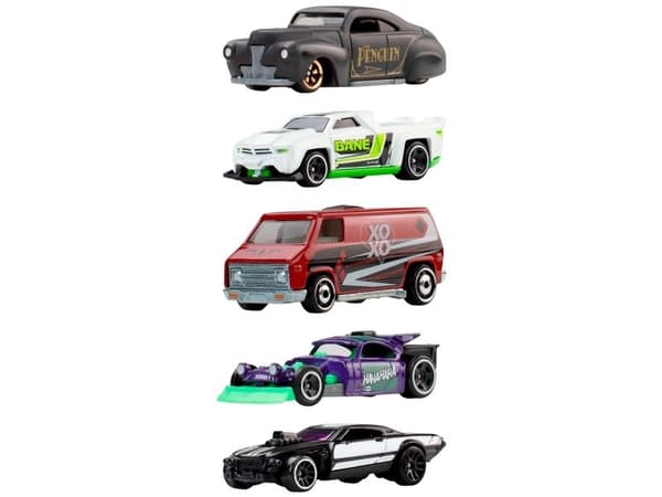 Hot Wheels Silver Batman 1:64 – 5-pack