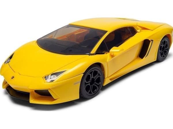Snabbt byggd Lamborghini Aventsdor, gul